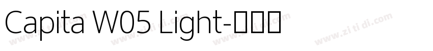 Capita W05 Light字体转换